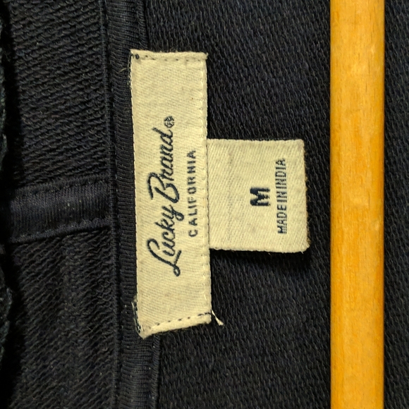Lucky Brand Navy Embroidered Cardigan - Picture 4 of 8